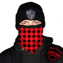 Fleece Face Shields® | Lumberjack Red