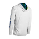 CLOSEOUT Hooded Performance Long Sleeve Shirt | White | Mahi