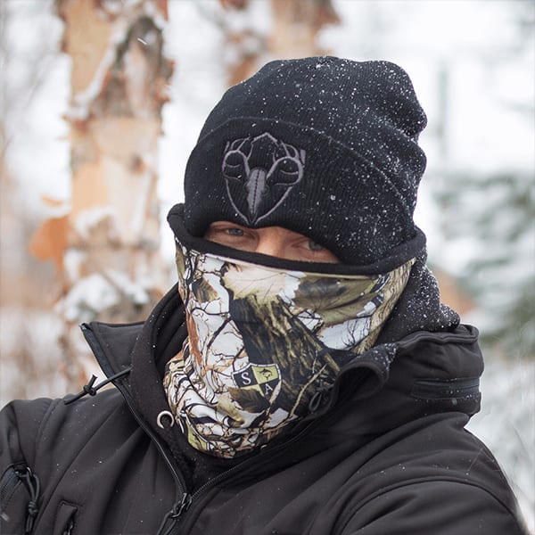 Fleece Face Shields® | SA White Forest Camo