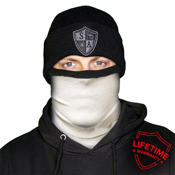 CLOSEOUT Fleece Face Shields® | White