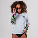Women's Performance Long Sleeve Shirt | White | Hawaiian