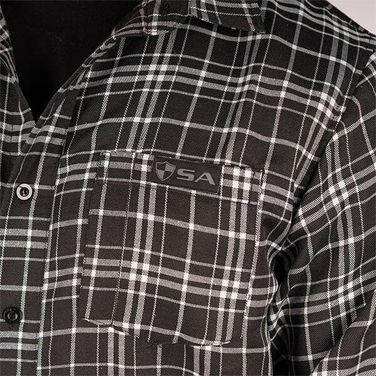 Adult Flannel | Black/White