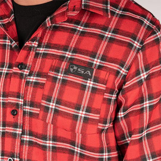 Adult Flannel | Red/White