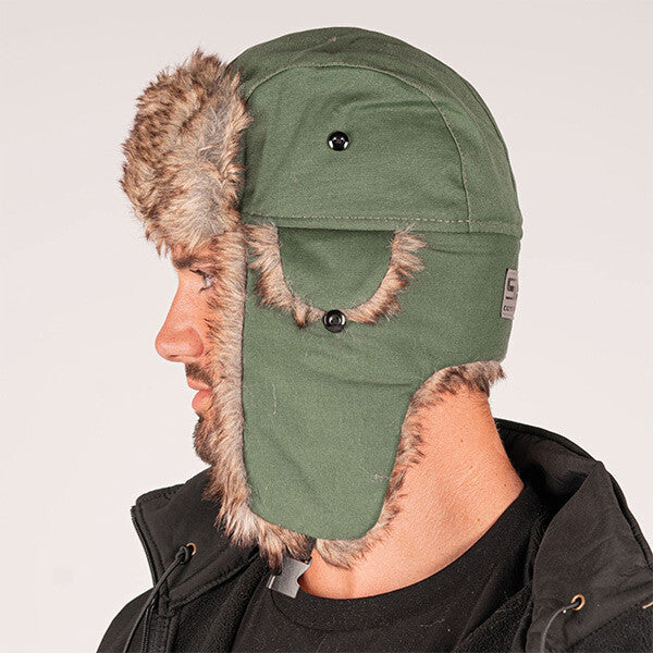 Trapper Hat - Green  Fuel Clothing Company