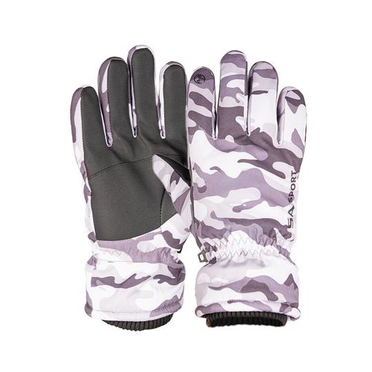 Kids Winter Gloves | Snow Military Camo