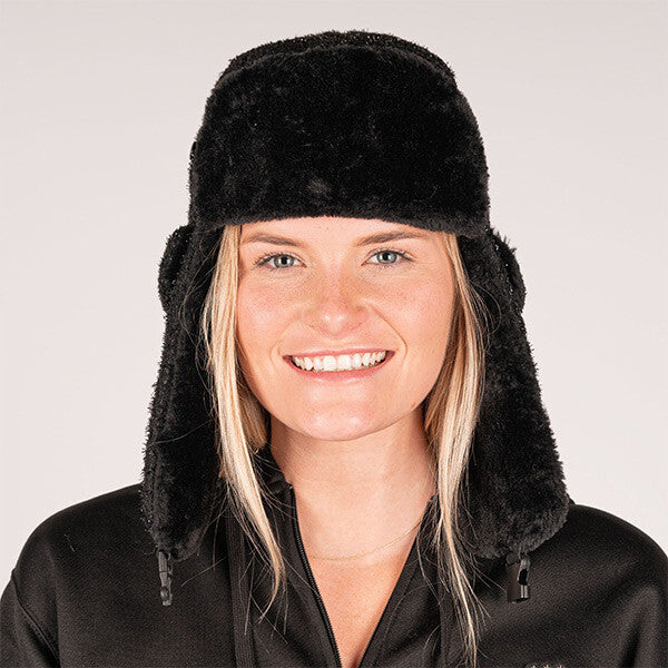 Trapper Hat | Tweed | Black Sparkle